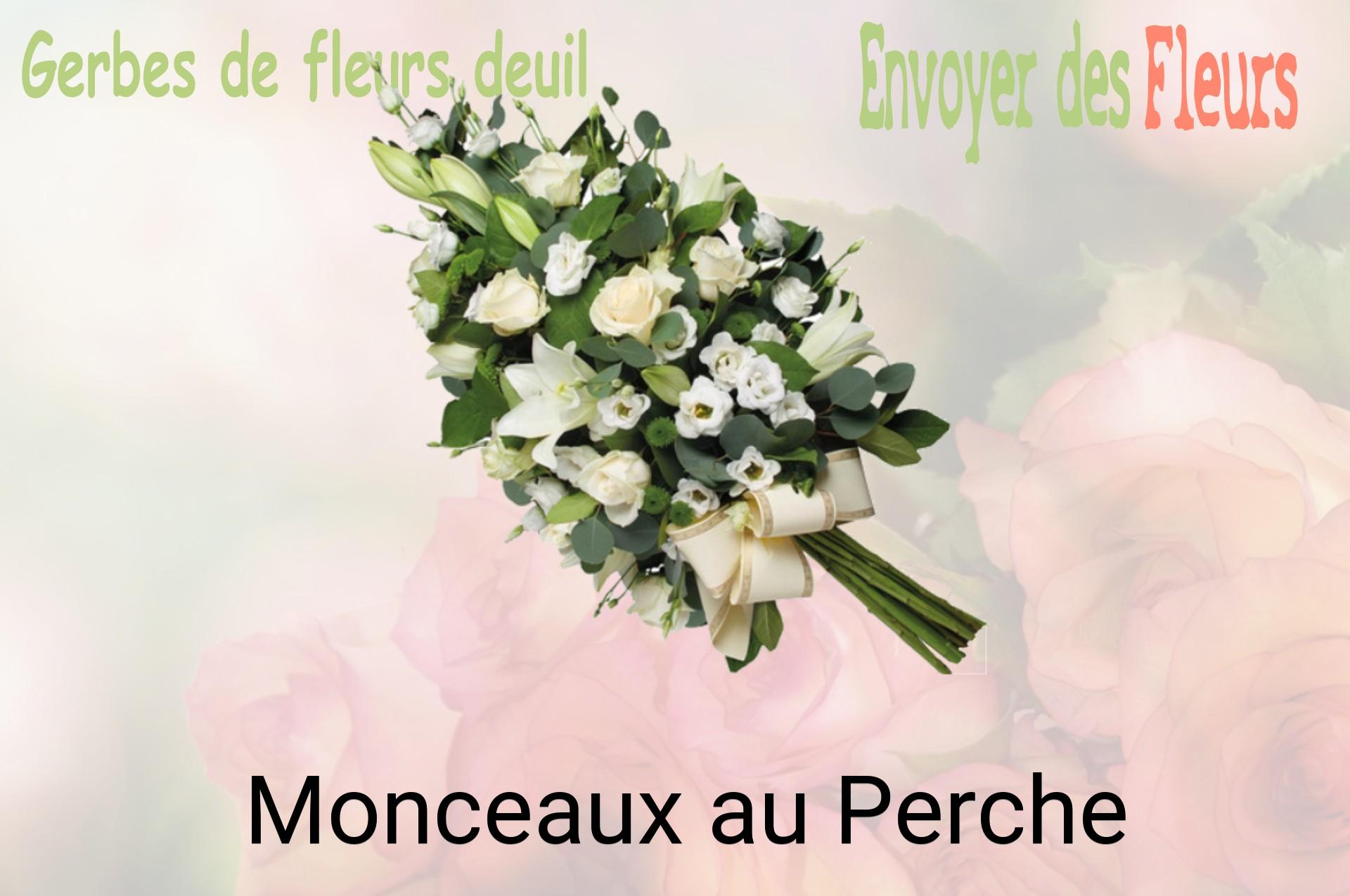 Gerbe de fleurs de deuil livrée à Monceaux-au-Perche